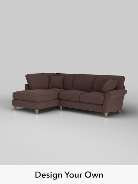 Fine Chenille Easy Clean/Chocolate Brown Ashford Relaxed Sit (W61218) | £2,075