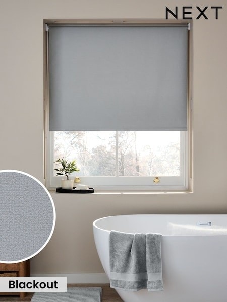 Grey Dove Ready Made Printed Texture Moisture Resistant Roller Blinds (W61305) | £24 - £54