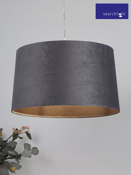Searchlight Charcoal Grey Pure Tapered Pendant Ceiling Shade (W61464) | £20