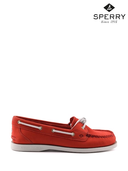 Sperry Red Authentic Original 1 Eye Boat Shoes (W61476) | £100