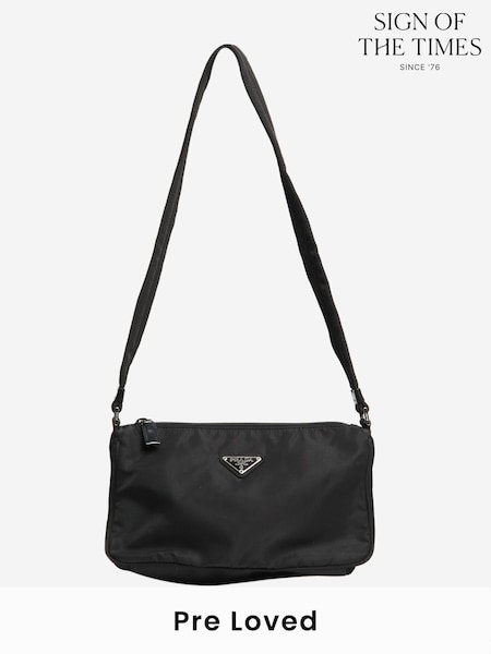 Prada Black Nylon Shoulder Bag (W61507) | £782
