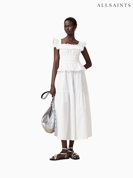 AllSaints White Halia Dress (W61516) | £159