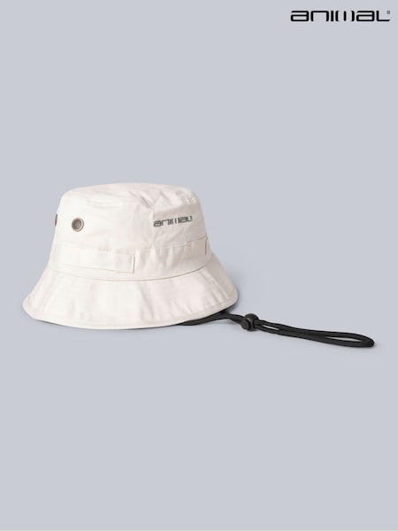Animal Natural Mens Ezra UV Max Bucket 100% Cotton Hat (W61548) | £27