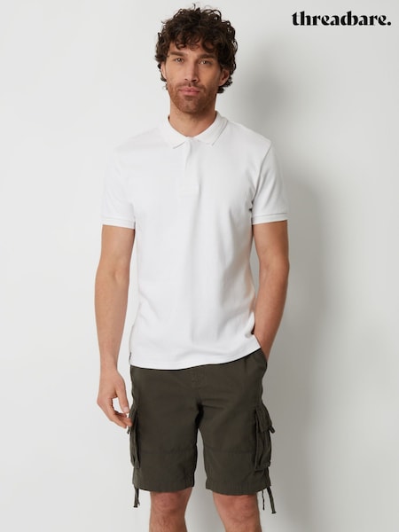 Threadbare Green 100% Cotton Cargo Shorts (W61582) | £26