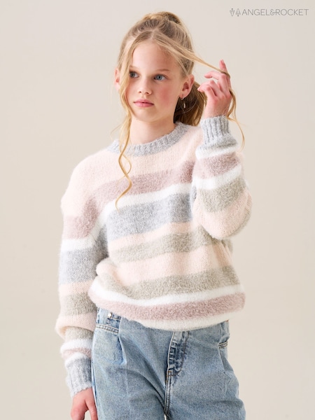 Angel & Rocket Pink Sloane Pretty Stripe Jumper (W61644) | £28 - £32