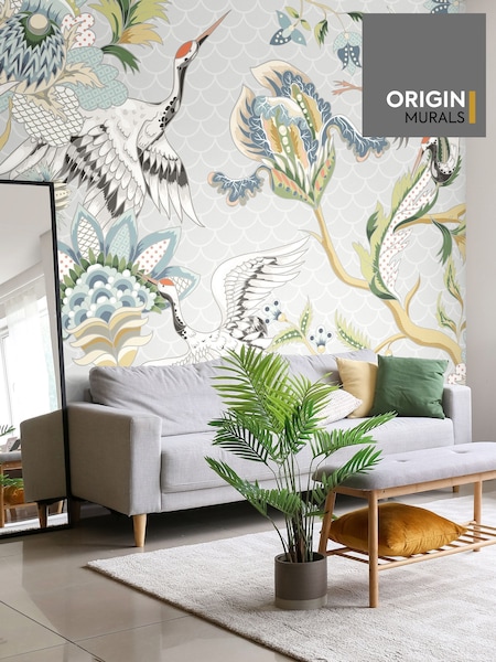 Origin Murals Grey Cranes in Flight Wall Mural (W61758) | £73