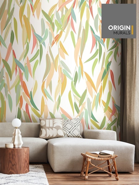 Origin Murals Apple Green Willow Leaves Wall Mural (W61768) | £73