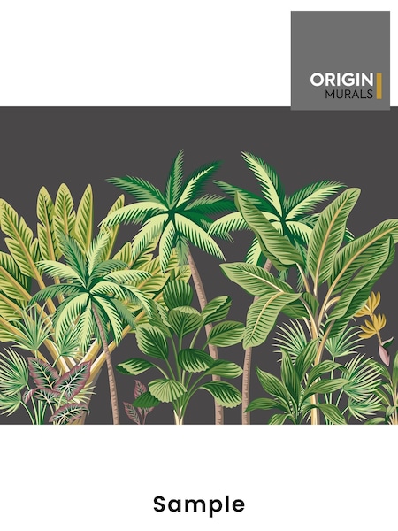 Origin Murals Black Tropical Palm Trees A4 Wallpaper Sample (W61788) | £3