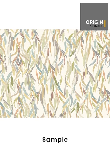 Origin Murals Natural Stone Willow Leaves A4 Wallpaper Sample (W61802) | £3