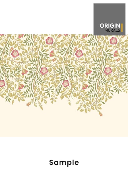 Origin Murals Rose Pink Cascading Rosehip A4 Wallpaper Sample (W61805) | £0