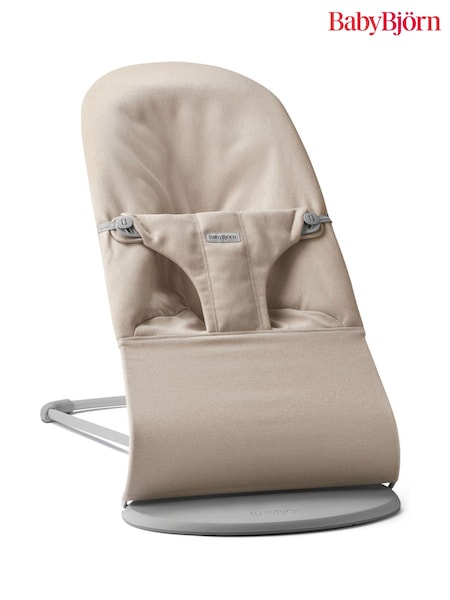 BabyBjörn Light Beige Baby Bouncer Bliss Woven Melange (W61828) | £185