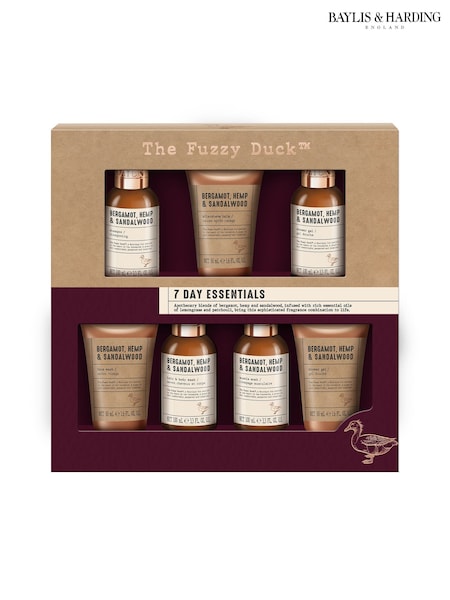 Baylis & Harding The Fuzzy Duck Bergamot, Hemp & Sandalwood Mens 7 Day Essentials Gift Set (W61918) | £16