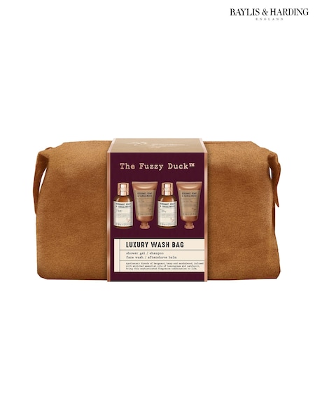 Baylis & Harding The Fuzzy Duck Bergamot, Hemp & Sandalwood Mens Luxury Wash Bag Gift Set (W61922) | £22