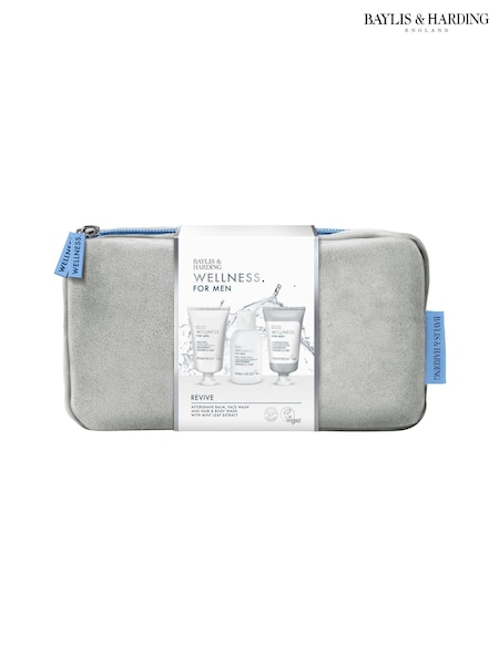 Baylis & Harding Wellness For Men Revived & Ready Wash Bag Gift Set (W61924) | £20