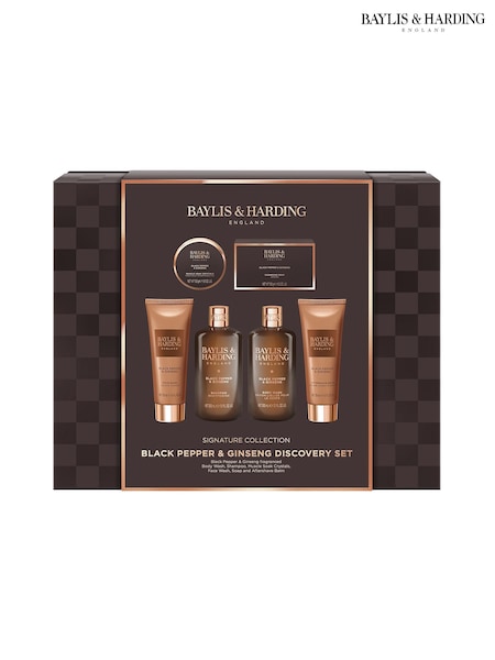 Baylis & Harding Black Pepper & Ginseng Mens Discovery Gift Set (W61931) | £29