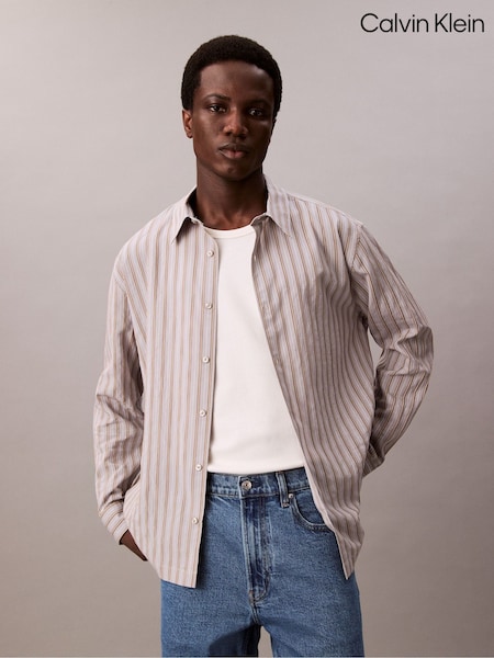 Calvin Klein Natural Stripe Shirt (W62035) | £110