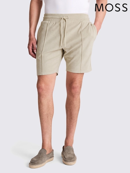 MOSS Natural 100% Cotton Terry Towelling Shorts (W62064) | £45