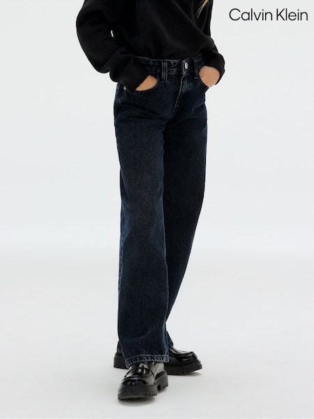 Calvin Klein Black Barrel Salt & Pepper Grey Jeans (W62082) | £60 - £70