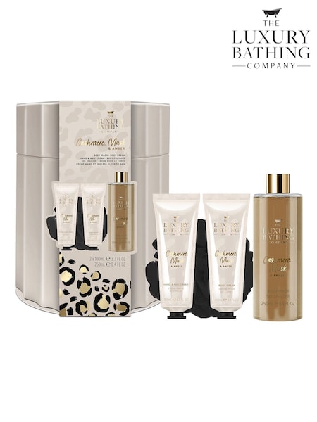 The Luxury Bathing Company Cashmere Amber and Musk Luxury Bathing Gift Set (W62205) | £17