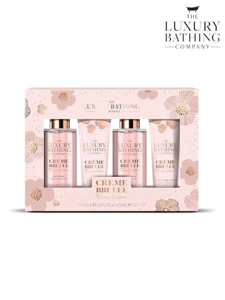 The Luxury Bathing Company Creme Brulee and Orange Blossom Top to Toe Essentials Gift Set (W62211) | £10