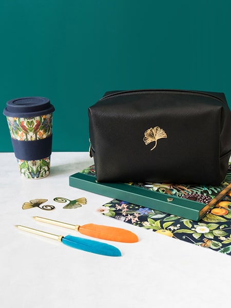 Portico Designs Black Large Archive Faux Leather Rectangular Wash Bag (W62326) | £22