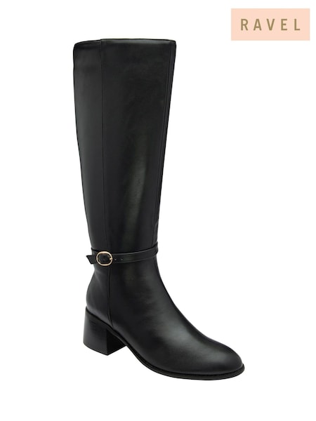 Ravel Black Knee Boots (W62418) | £85