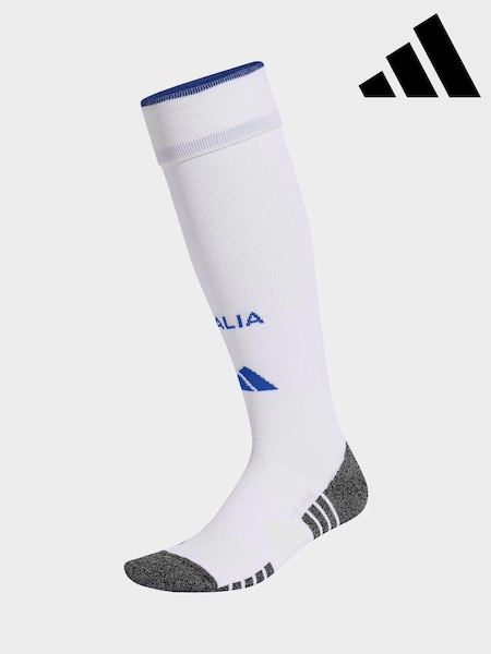 adidas White Italy 26 Home Socks (W62434) | £20