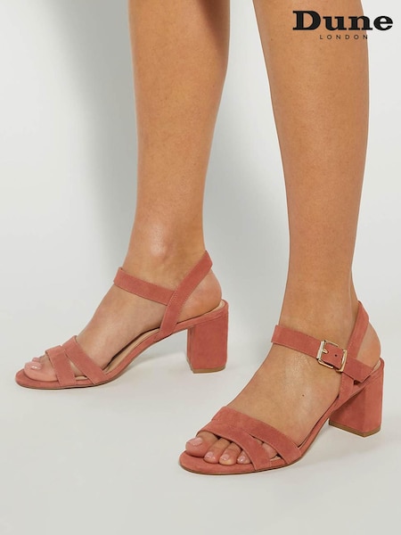 Dune London Brown Merisa 2 Part Block Heel Sandals (W62889) | £89