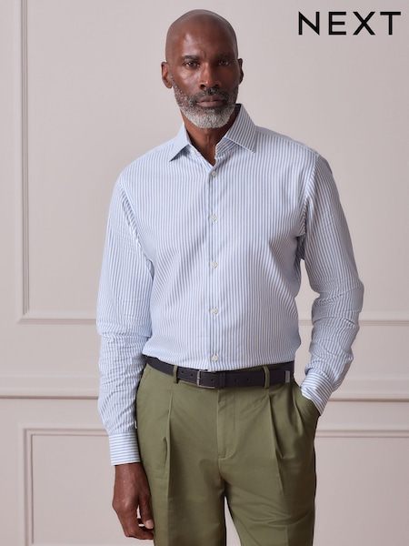 Blue Bengal Stripe Regular Fit Signature Shirt (W62929) | £40