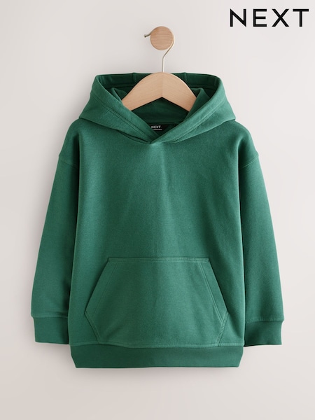 Green Plain Jersey Hoodie (3-16yrs) (W63086) | £9 - £14