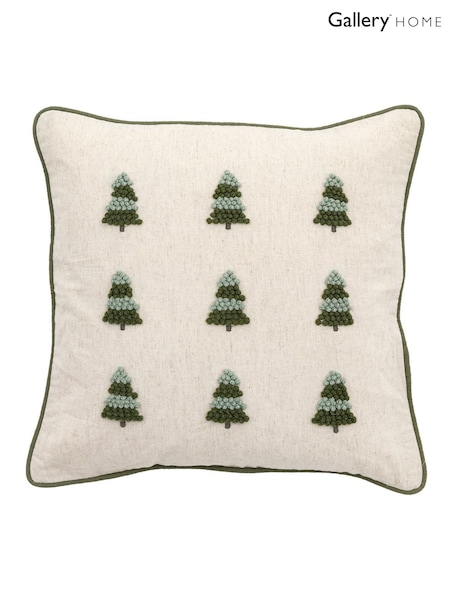 Gallery Home Green Knot Tree Cushion (W63120) | £28