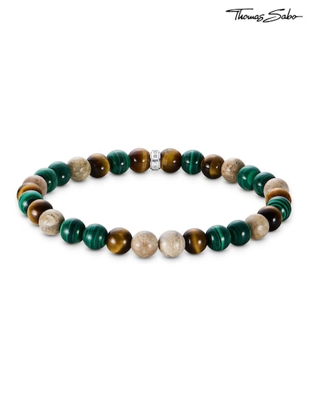 Thomas Sabo Green Earth And Beads Bracelet (W63402) | £70