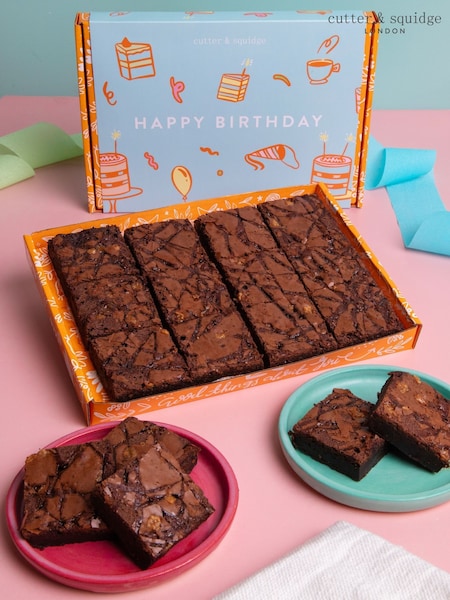 Cutter & Squidge Happy Birthday Ultimate Fudge Brownies (W63440) | £23