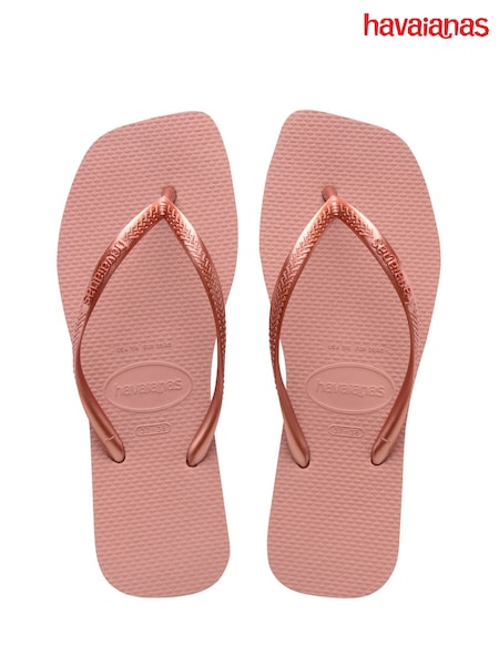 Havaianas Slim Rose Gold Square Sandals (W63707) | £30
