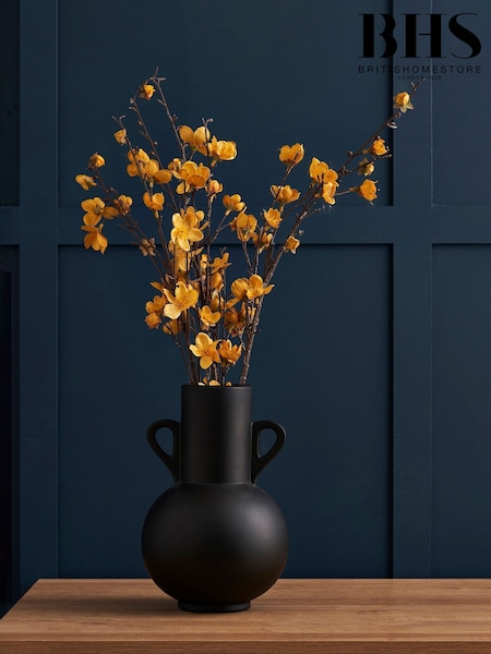 BHS Black Jug Ceramic Vase (W63737) | £24