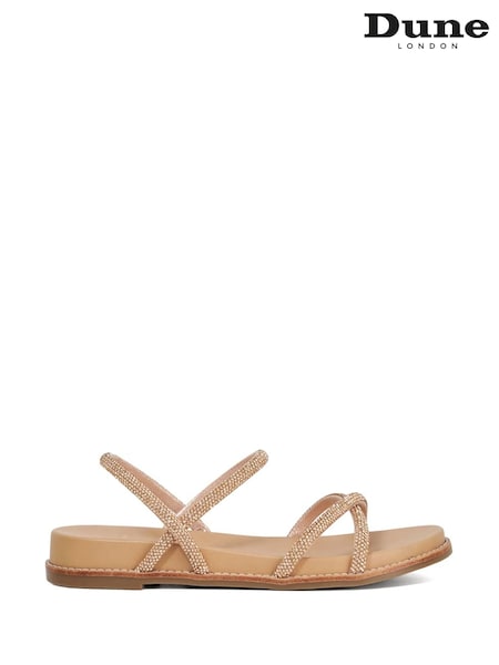 Dune London Pink Levia Diamonte Upper Strap Sandals (W63872) | £89