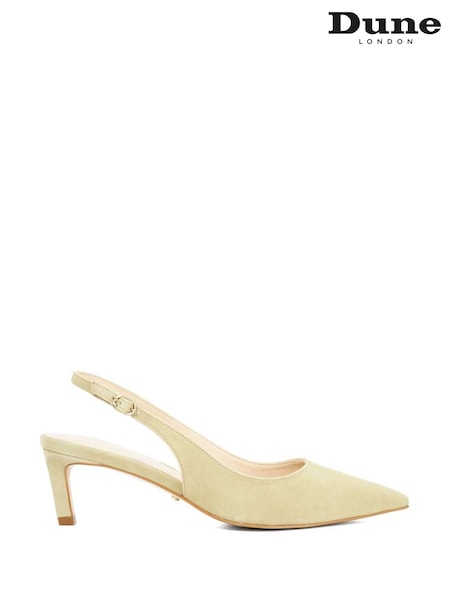 Dune London Green Celinna Slingback Kitten Heels (W63873) | £99