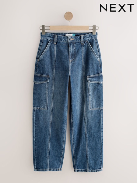 Dark Blue Ankle Straight Leg Carpenter Jeans (W64127) | £38