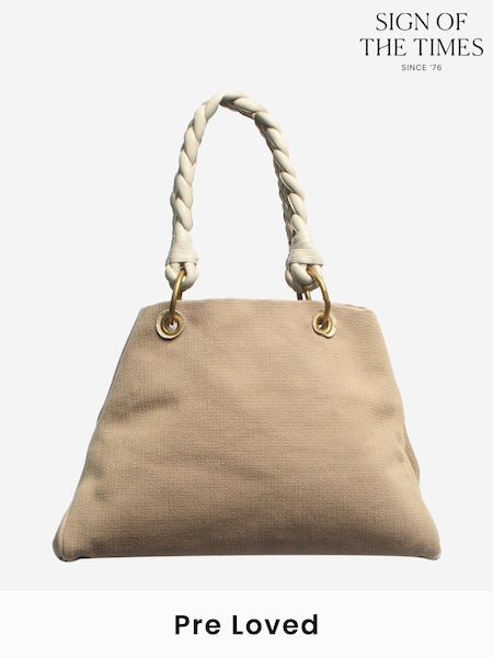 Bottega Veneta Neutral Canvas Tote Bag (W64336) | £1,700