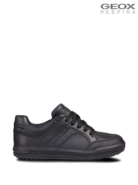 Geox J Arzach B Black Trainers (W64354) | £58
