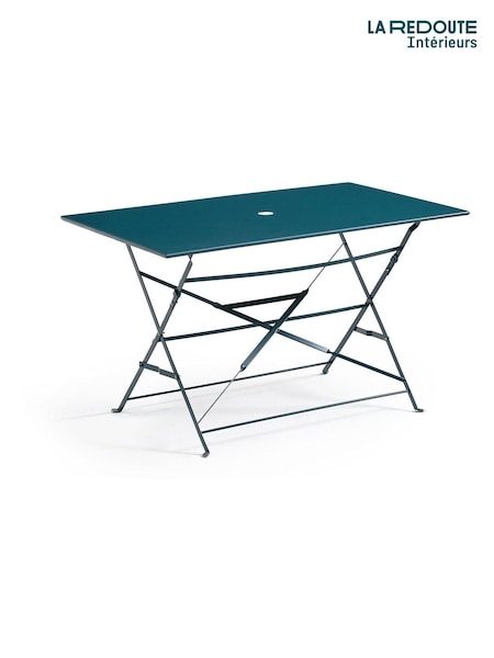 La Redoute Intérieurs Blue Ozevan Rectangular Folding Metal Garden Table (W64767) | £165