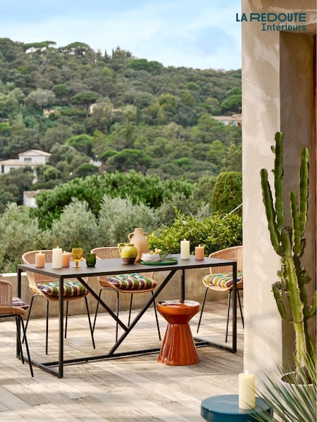 La Redoute Intérieurs Set of 2 Natural Verana Steel and Resin Garden Chairs (W64795) | £300