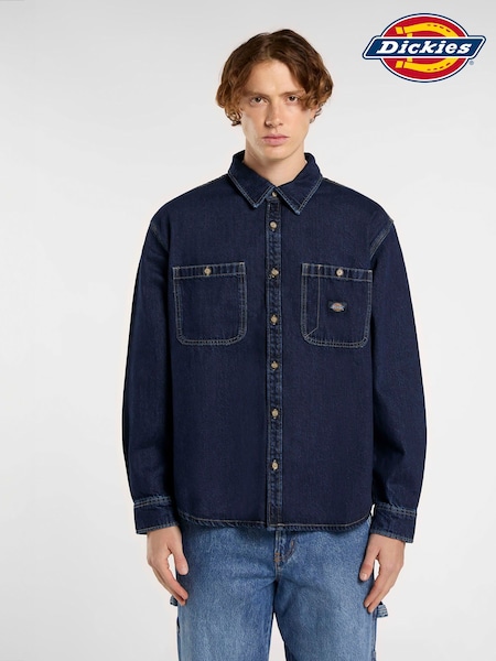 Dickies Light Blue Mechanic Denim Shirt (W64962) | £80