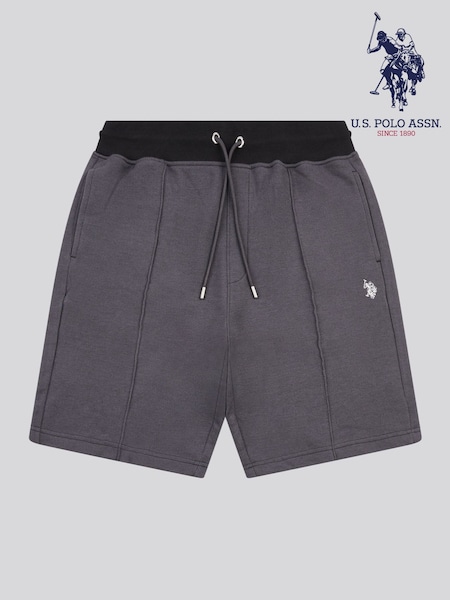 U.S. Polo Assn Black Mens Smart Two Tone Pleat Shorts (W64982) | £50