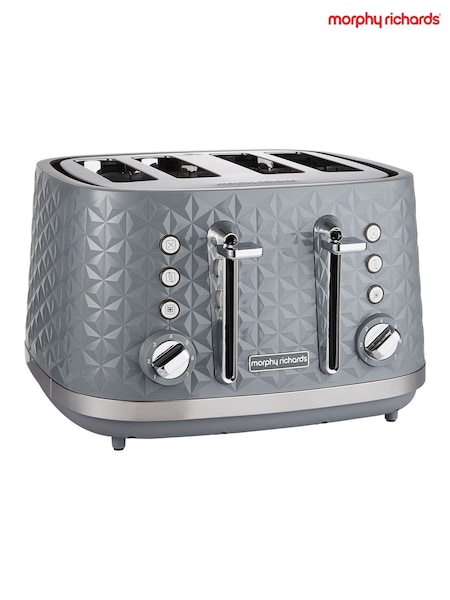 Morphy Richards Grey Vector 4 Slice Toaster (W64987) | £65