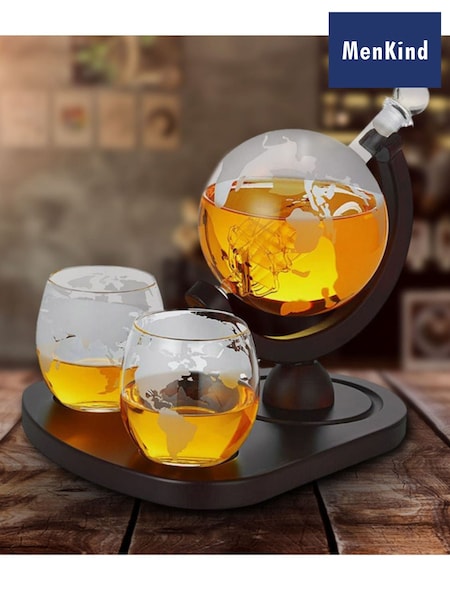 MenKind Clear Deluxe Globe Decanter Set (W65024) | £59