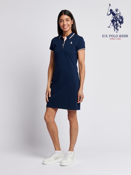U.S. Polo Assn Blue Womens Polo Dress (W65060) | £50