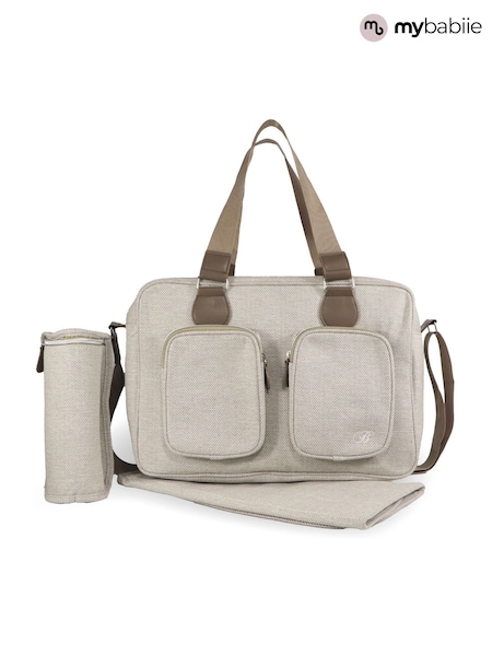 My Babiie Oatmeal Deluxe Changing Bag (W65222) | £40