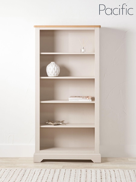 Pacific Natural Fairford Oak and Parchment 5 Shelf Unit (W65285) | £690