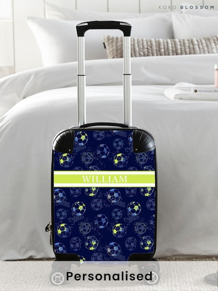 Personalised Football Suitcase by Koko Blossom by Koko Blossom (W65397) | £125 - £175